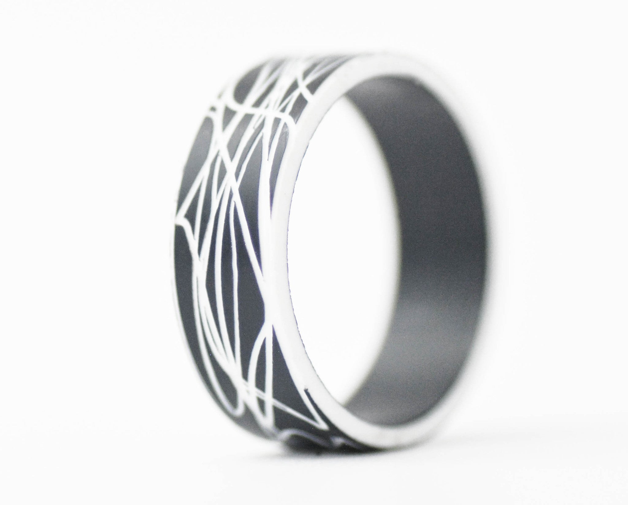 addon acetato anthracite(negro)/blanco "Barbouille"