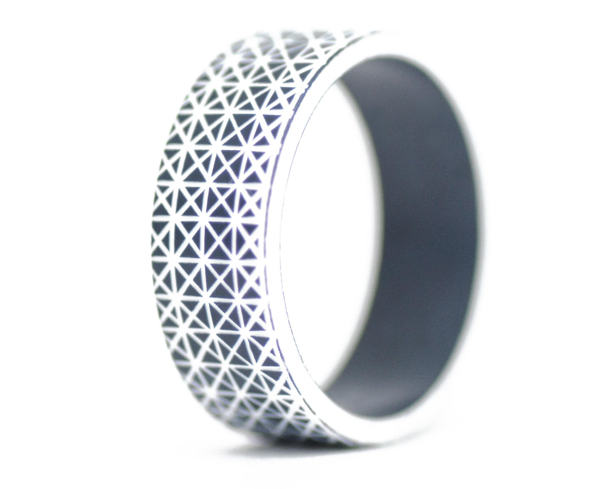 Addon acetato anthracite(negro)/blanco "crisscrosss"