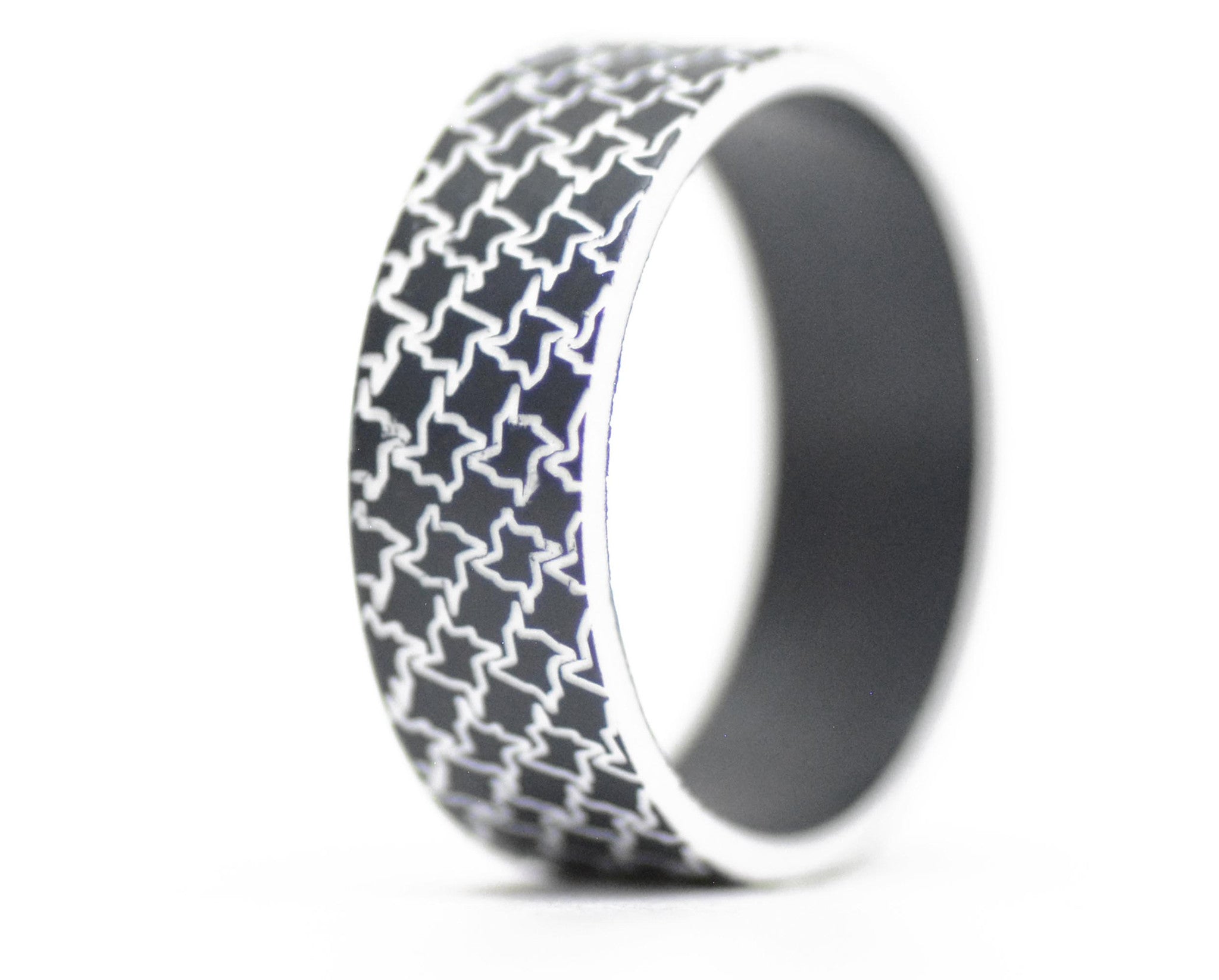 addon acetato anthracite(negro)/blanco "pied-de-poullet"