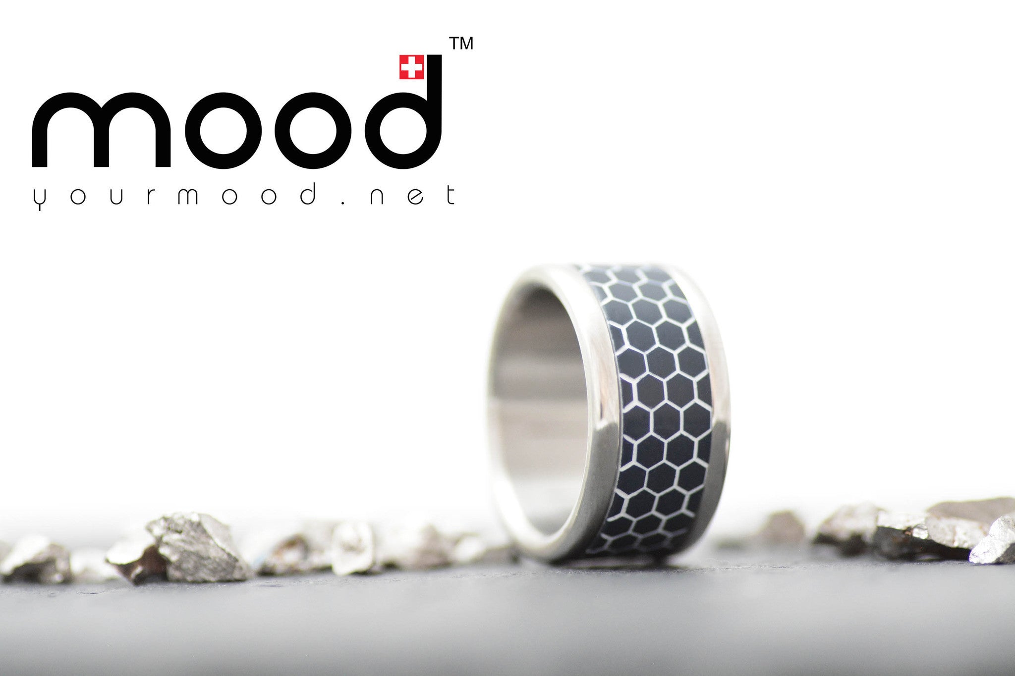 addon acetato anthracite(negro)/blanco "Nido de abeja"