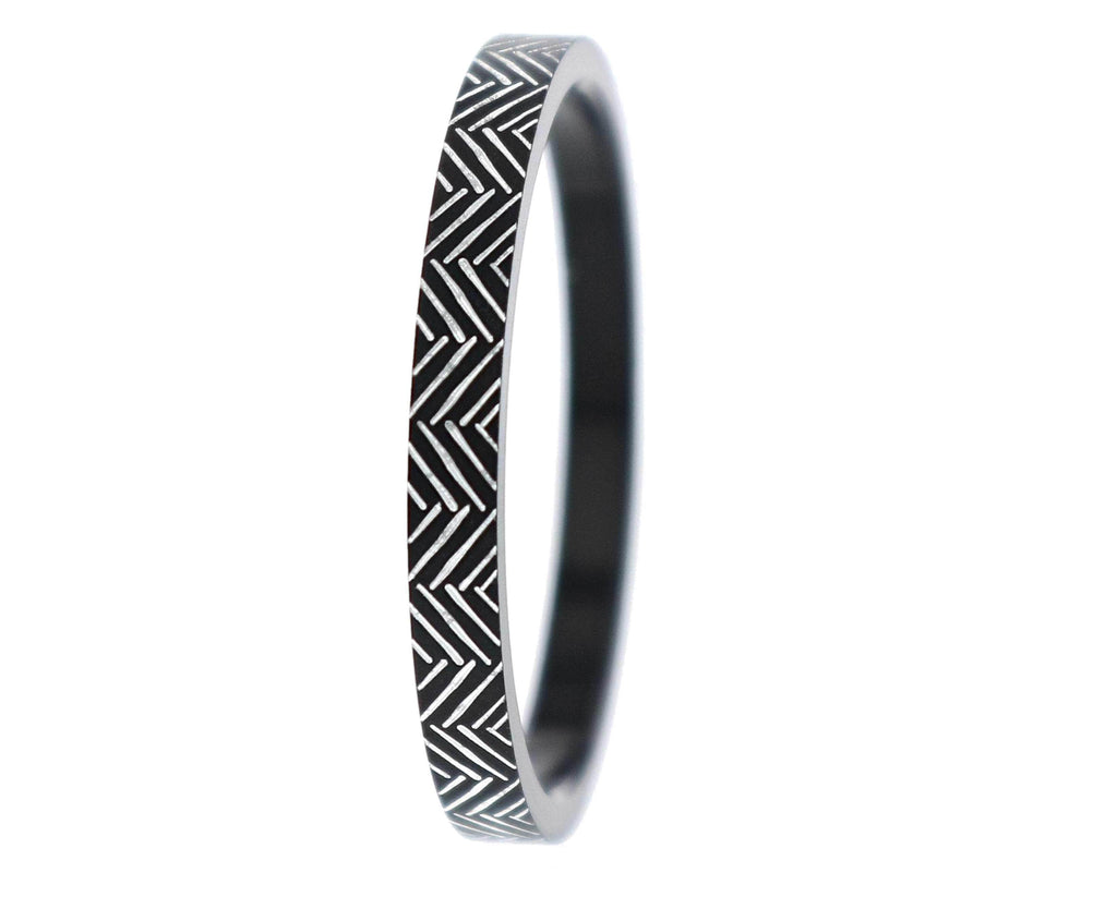 addon medium de aluminio anodizado negro - chevron, collection "Working Girls"