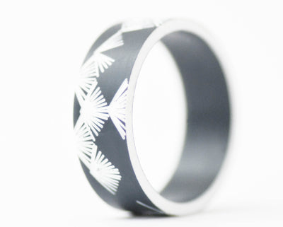 addon acetato anthracite(negro)/blanco "palm tree"