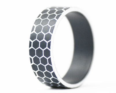 addon acetato anthracite(negro)/blanco "Nido de abeja"