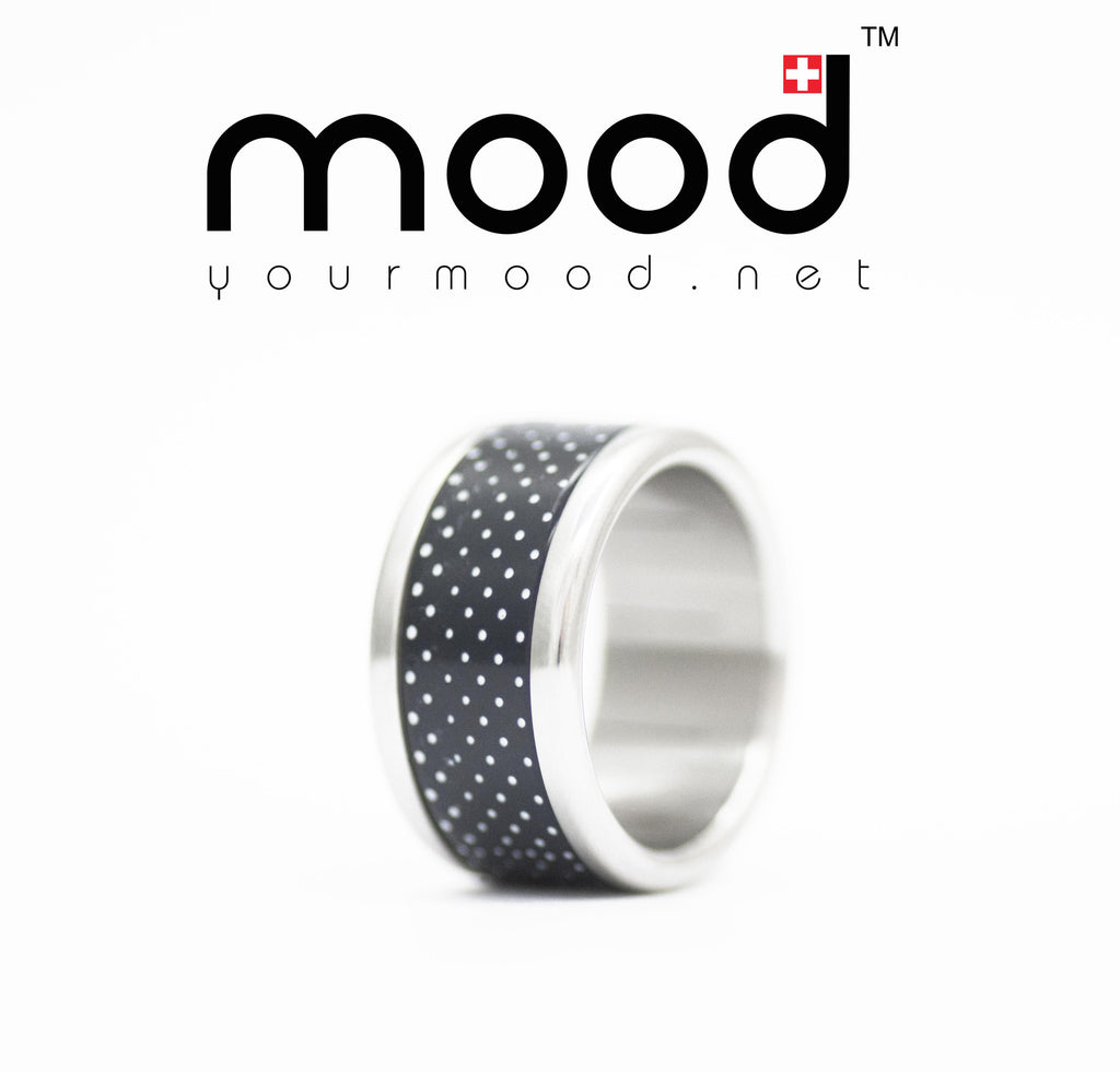 addon acetato anthracite(negro)/blanco "petit point"