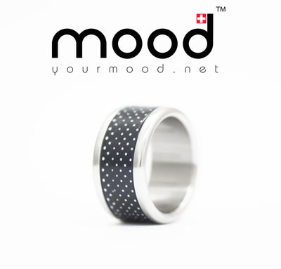 addon acetato anthracite(negro)/blanco "petit point"