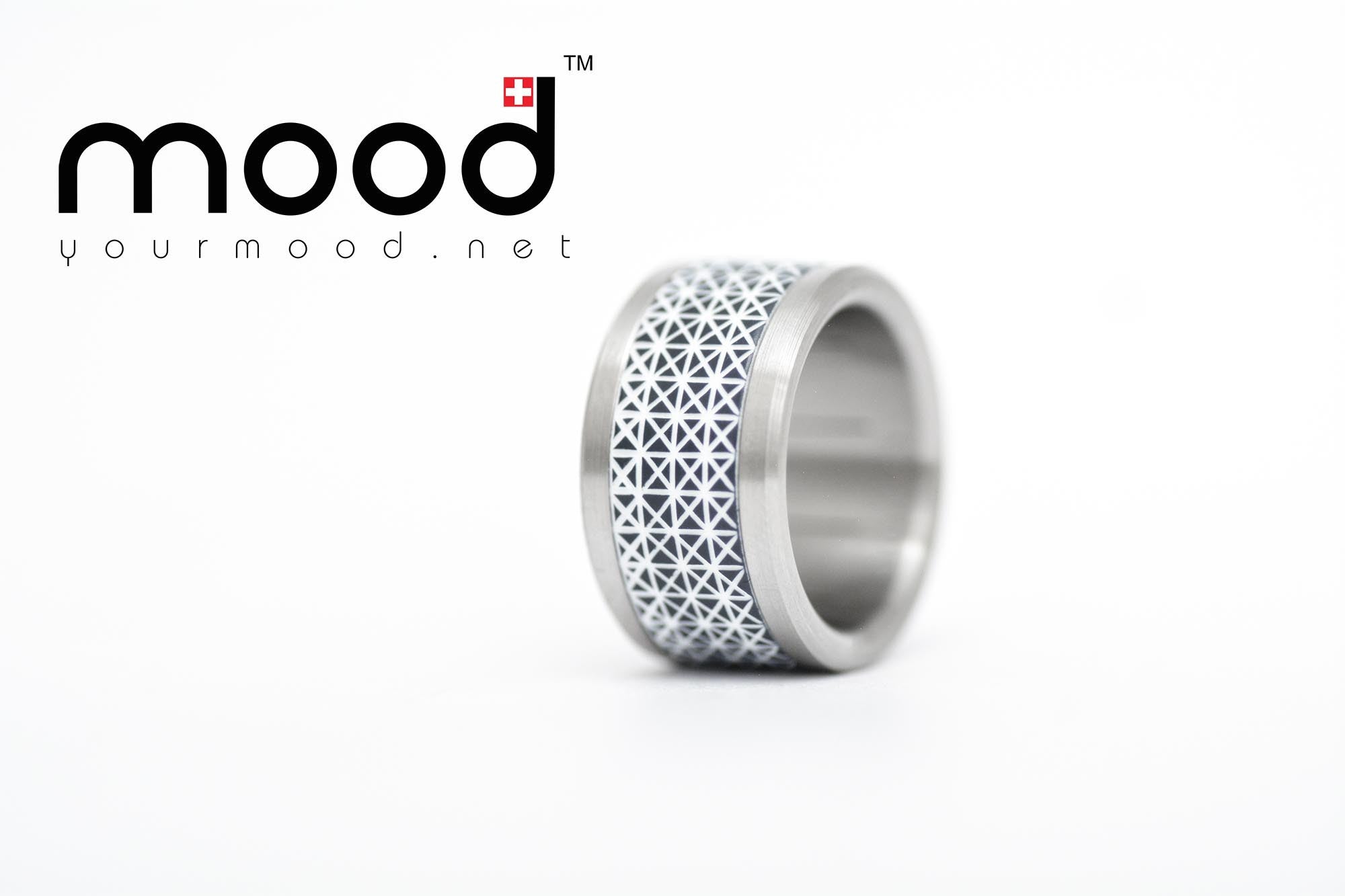 ​Addon acetato anthracite(negro)/blanco "crisscrosss"