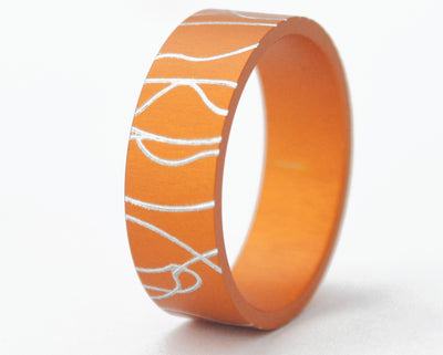 addon aluminio naranja "curvas de Gaudi"