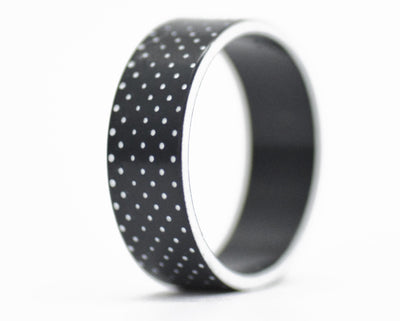 addon acetato anthracite(negro)/blanco "petit point"