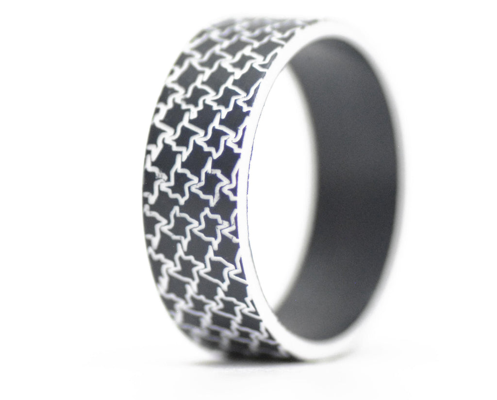 ​addon acetato anthracite(negro)/blanco "pied-de-poullet"